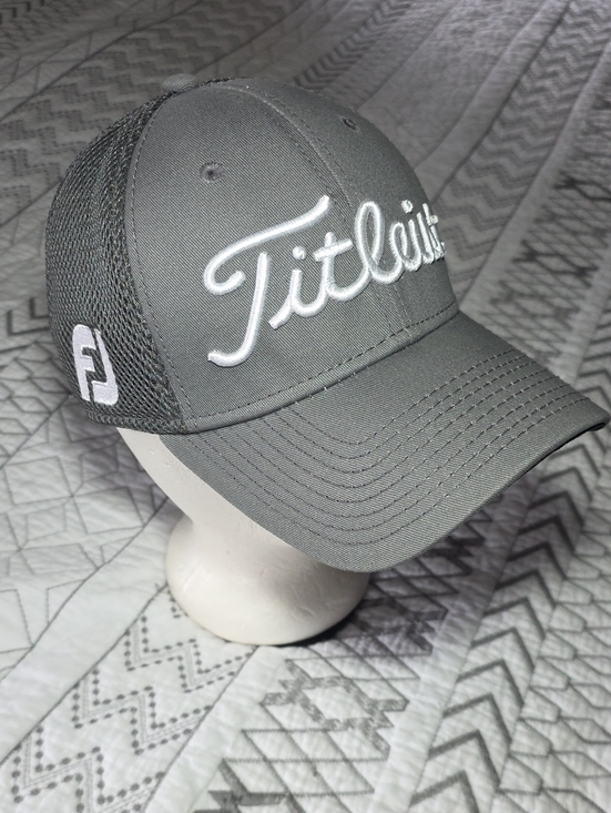 Titleist Other - Titleist Gray Script Logo Mesh Golf Cap